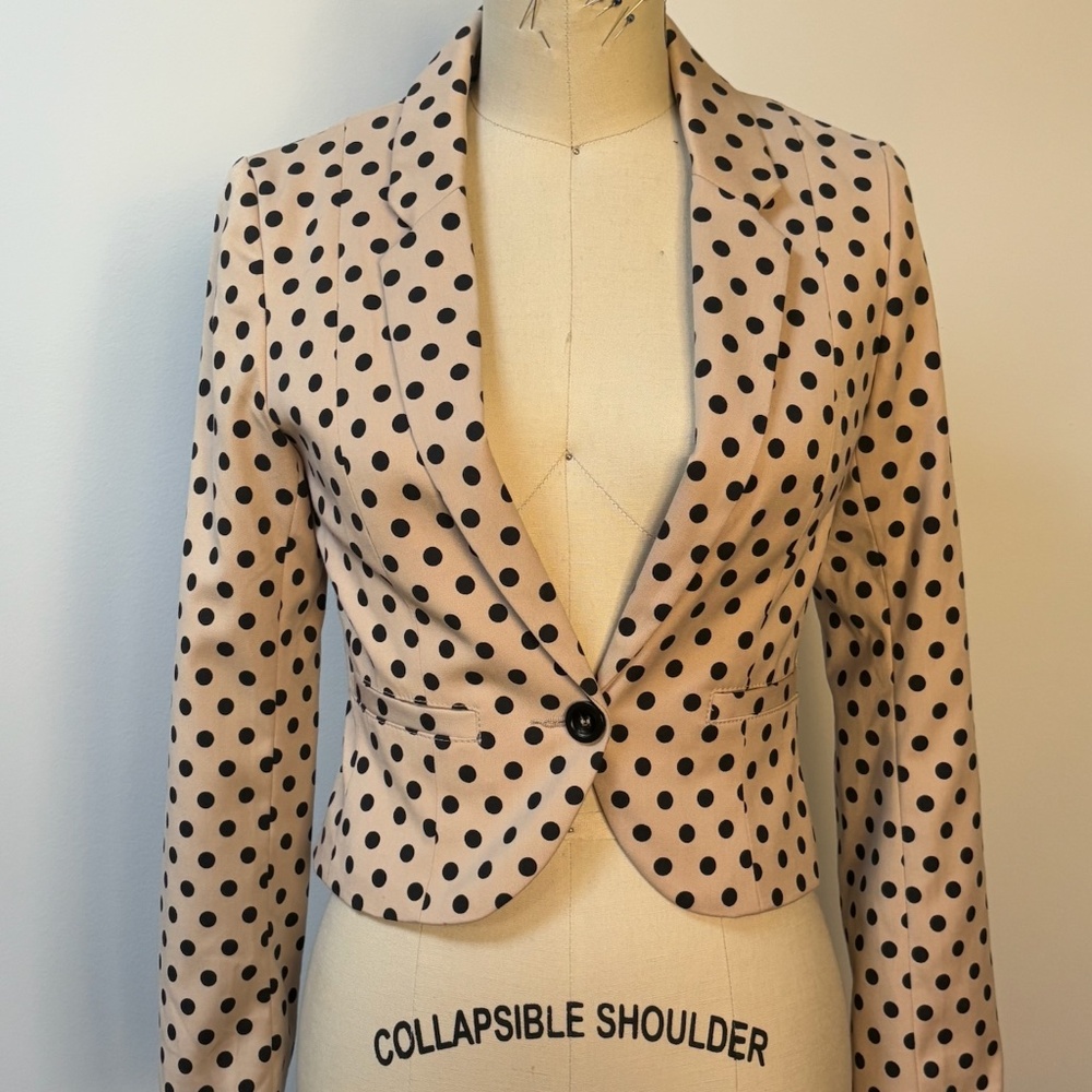 H&M- Y2K Polka Dot Blazer